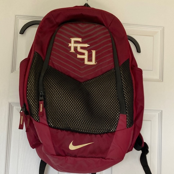 Nike Red and Black Mesh Backpack